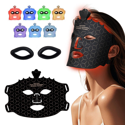 Facego Red Light Mask front view with multiple light settings