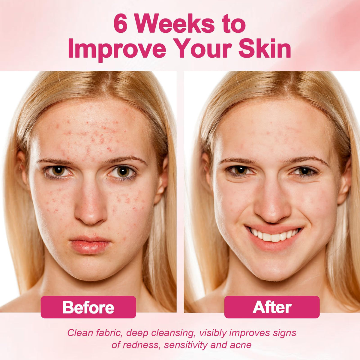 FACEMADE Disposable Face Towels in use for makeup removal