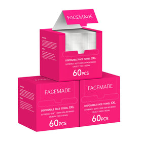 FACEMADE XXL Disposable Face Towels front view showing packaging