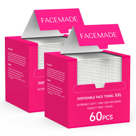 FACEMADE XXL Face Towels Disposable 120 Count front view