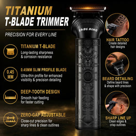 FADEKING hair clippers with guide combs and barber cape