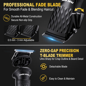 FADEKING precision T-blade hair trimmer close-up