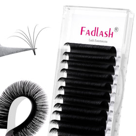 FADLASH Easy Fan Eyelash Extensions mixed tray front view