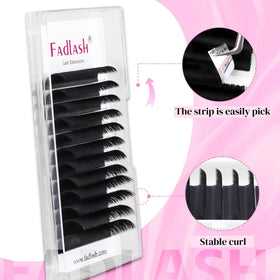FADLASH Easy Fan Eyelash Extensions mixed tray side view