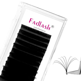 FADLASH Easy Fan Lash Extensions D Curl 0.07 8-14mm front view
