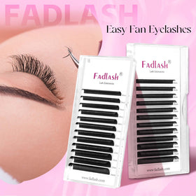 FADLASH Easy Fan Lash Extensions D Curl 0.07 8-14mm multiple lengths