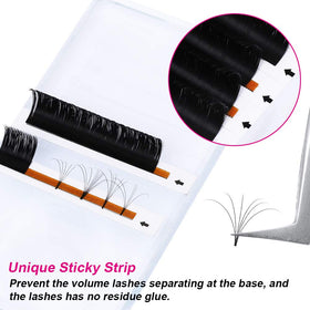 FADLASH Easy Fan Volume Lashes matte black finish
