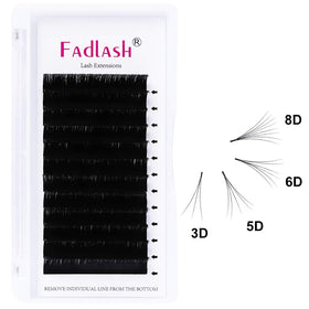 FADLASH Easy Fan Volume Lashes mixed tray layout