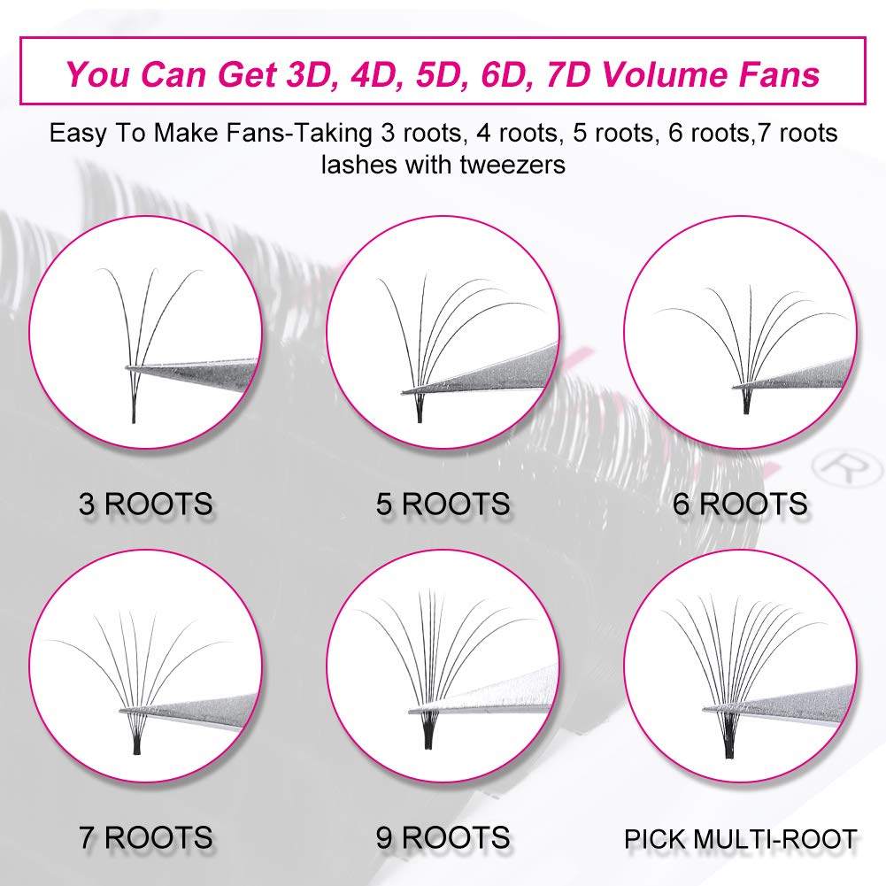 FADLASH Easy Fan Volume Lashes on model's eyes