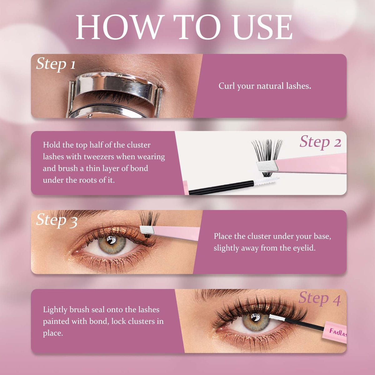 FADLASH lash bond and seal bottle with brush head