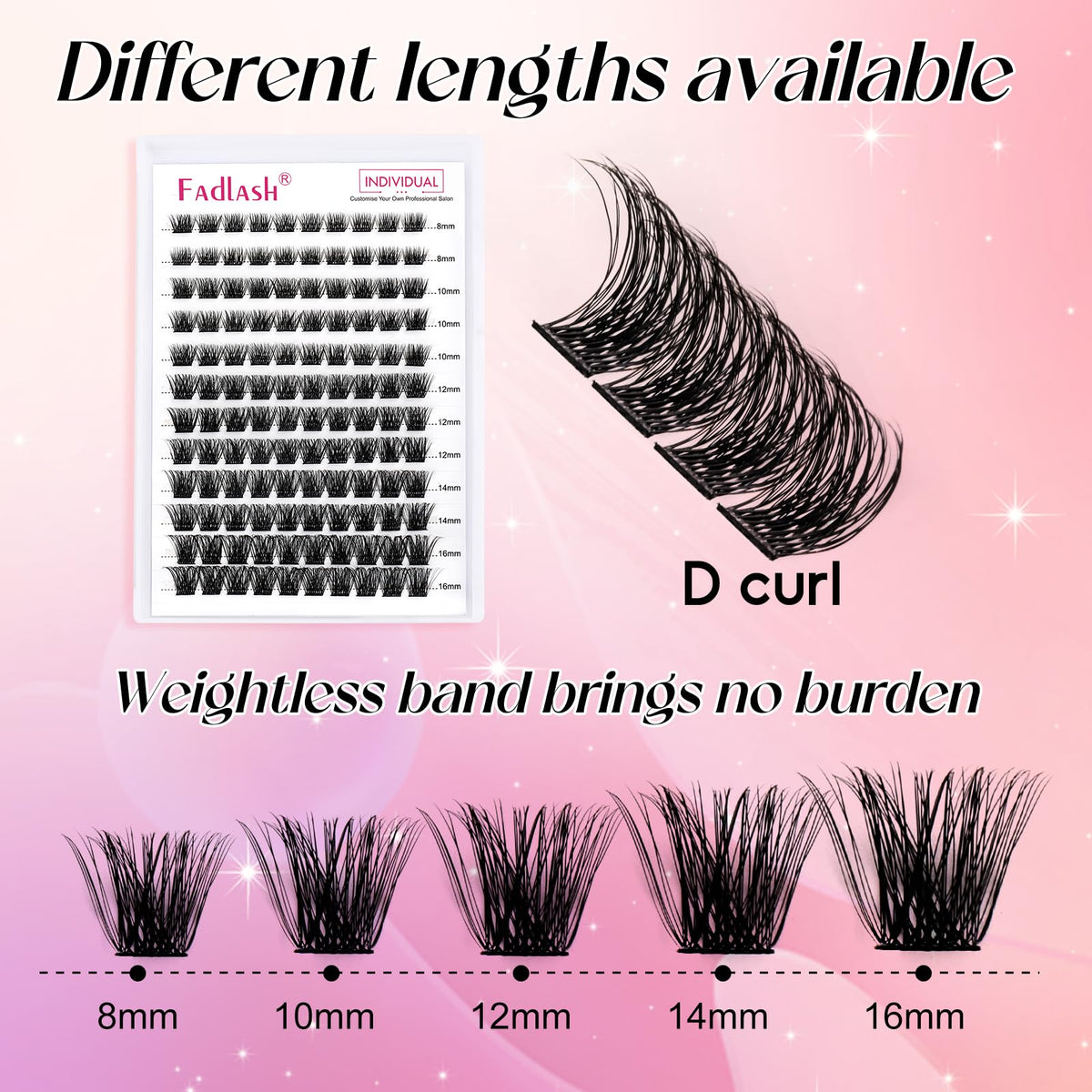 FADLASH Lash Clusters DIY Eyelash Extensions packaging