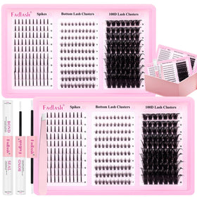 FADLASH Lash Clusters Kit with 270PCS and tweezers