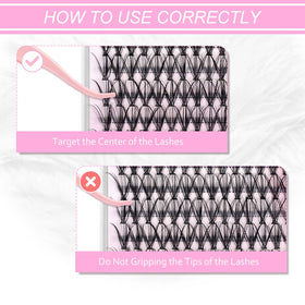 FADLASH Wispy 20D Eyelash Clusters close-up