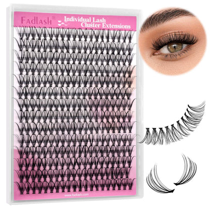 FADLASH Wispy 20D Eyelash Clusters front view