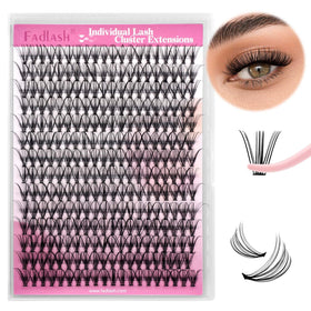 FADLASH Wispy 20D Eyelash Clusters in use