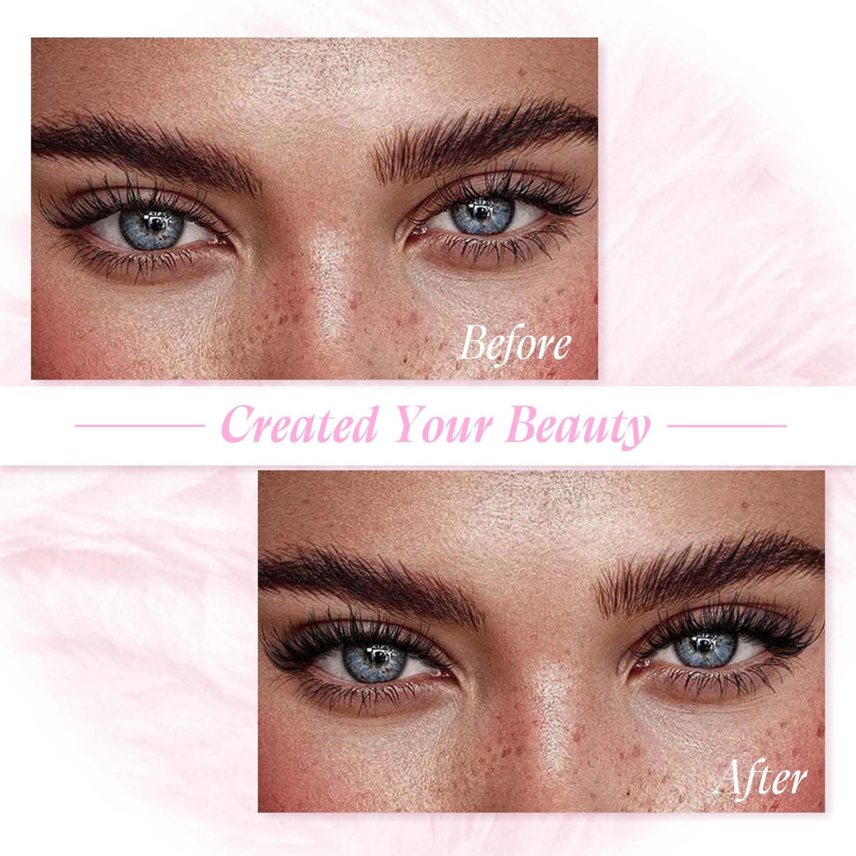 FADLASH Wispy 20D Eyelash Clusters on model