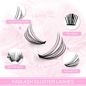 FADLASH Wispy 20D Eyelash Clusters packaging
