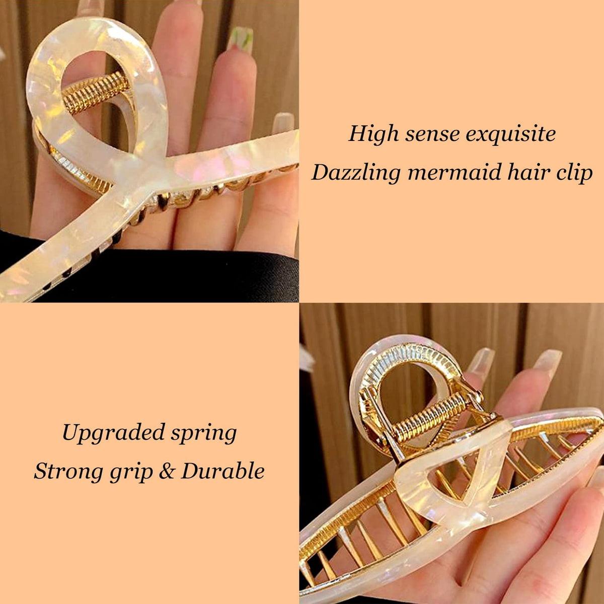 FAELBATY Big Butterfly Claw Hair Clips set packaging