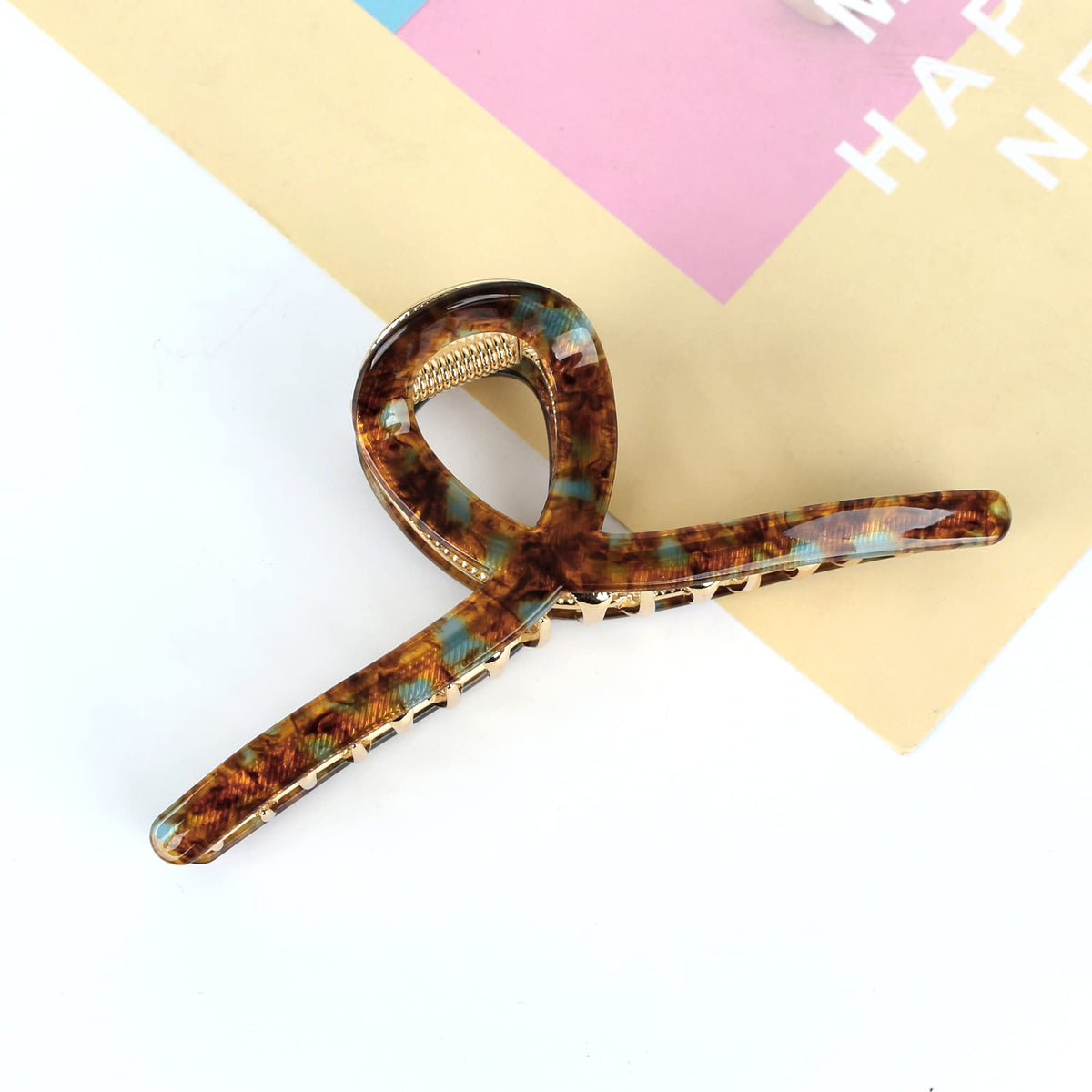 FAELBATY Big Hair Claw Clip displayed with other hair accessories