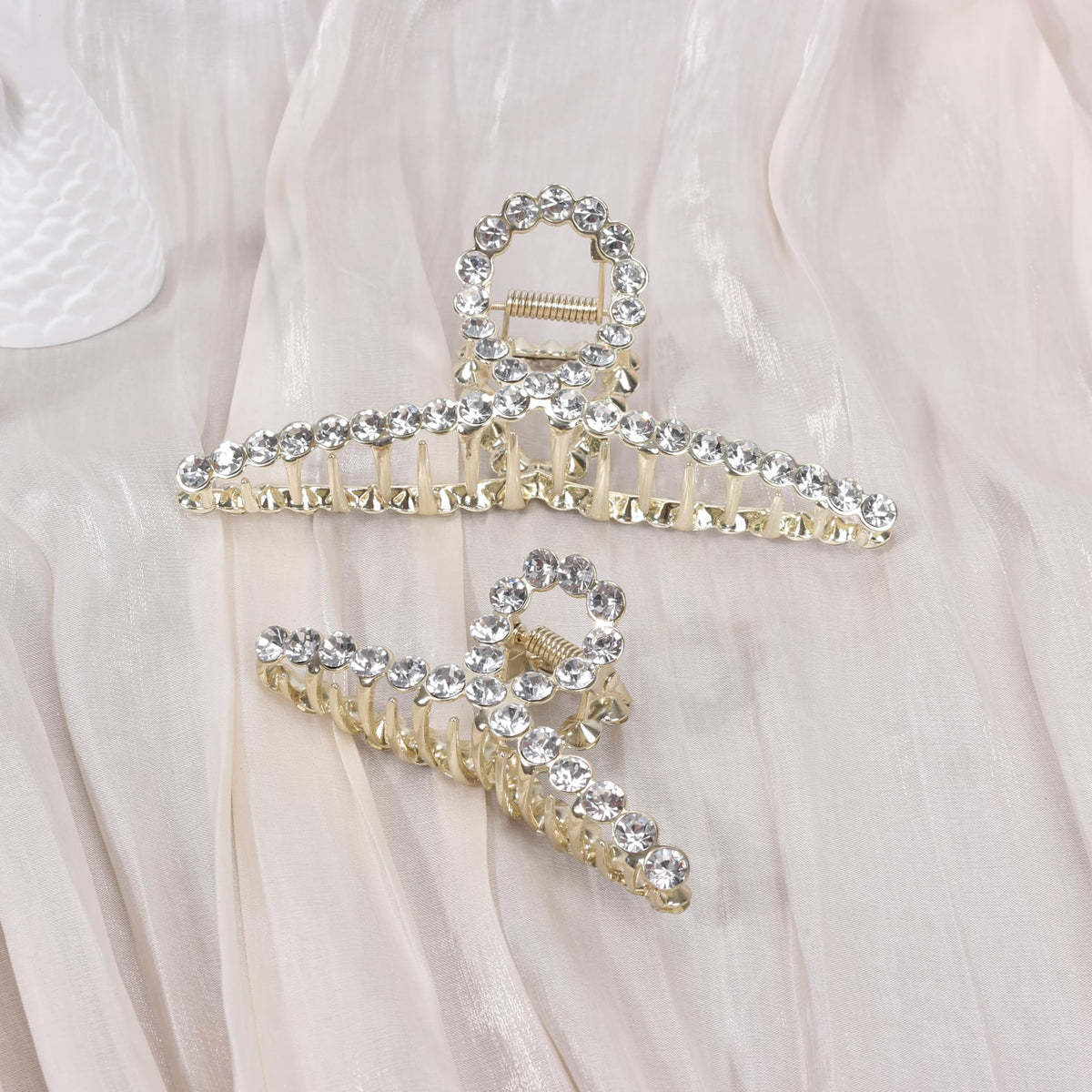 FAELBATY Diamond Hair Claw Clip set of two with different sizes