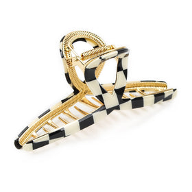 FAELBATY Hair Clip checkerboard pattern front view