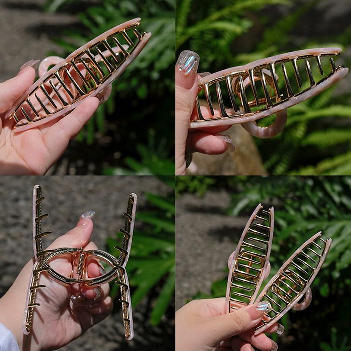 FAELBATY hair clip on a model's hair demonstrating secure hold
