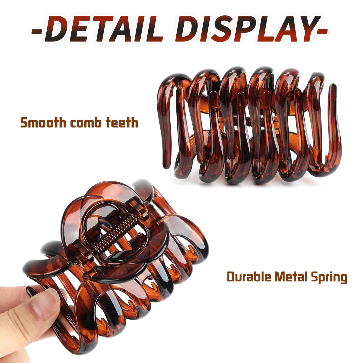FAELBATY Octopus Hair Claw Clip in lifestyle setting