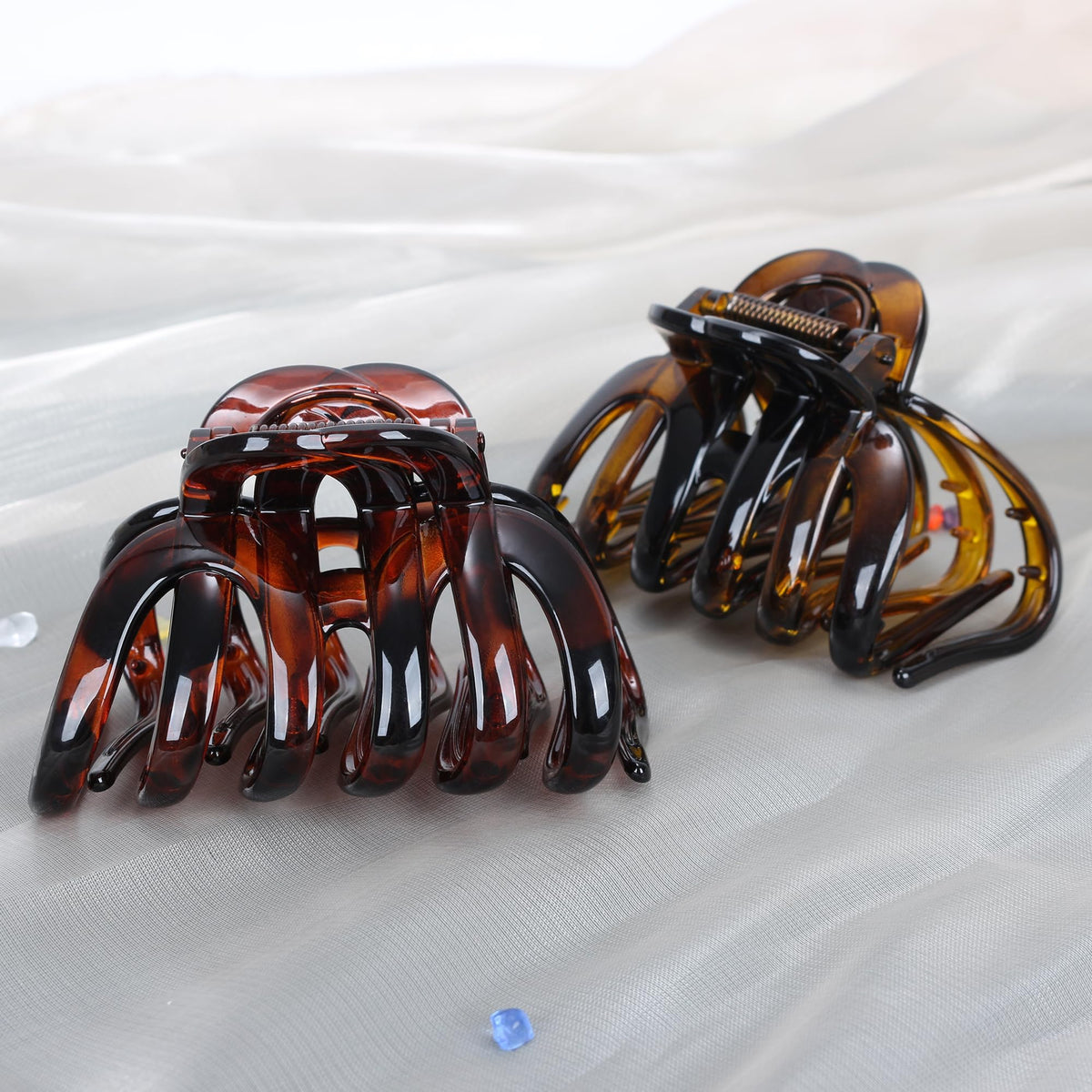 FAELBATY Octopus Hair Claw Clip open width demonstration