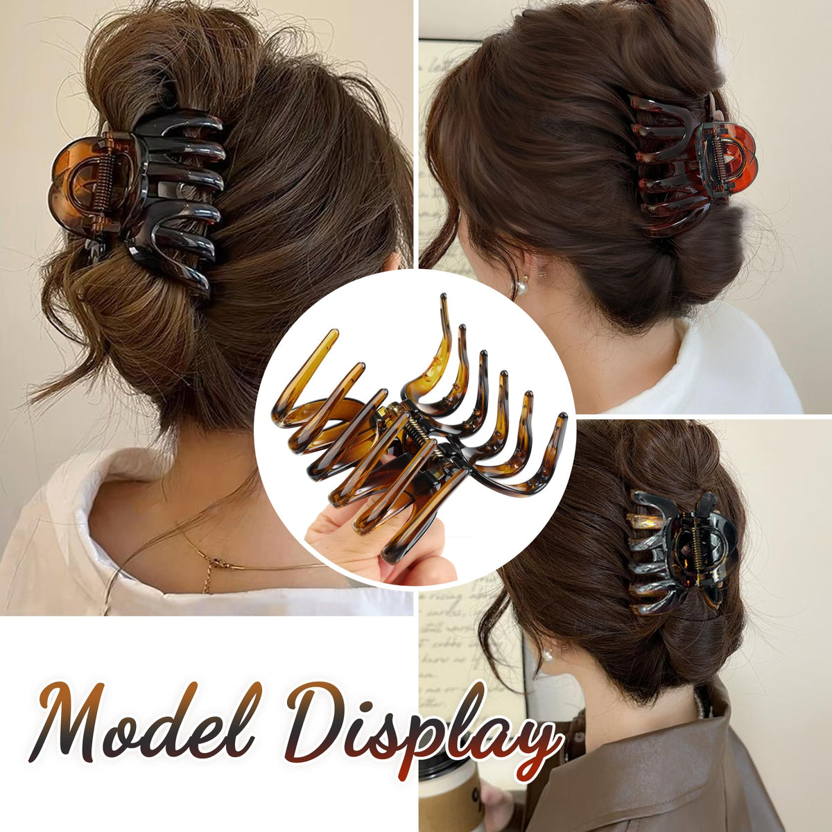 FAELBATY Octopus Hair Claw Clip set showing both colours
