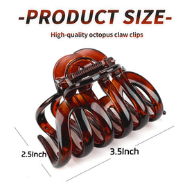 FAELBATY Octopus Hair Claw Clip showing strong hold