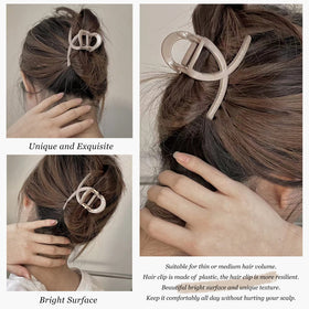 FAELBATY white hair claw clip on a table