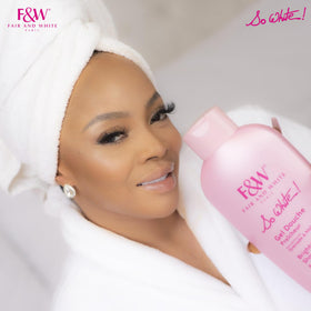 FAIR & WHITE So White Brightening Body Wash 1000ml lifestyle scene