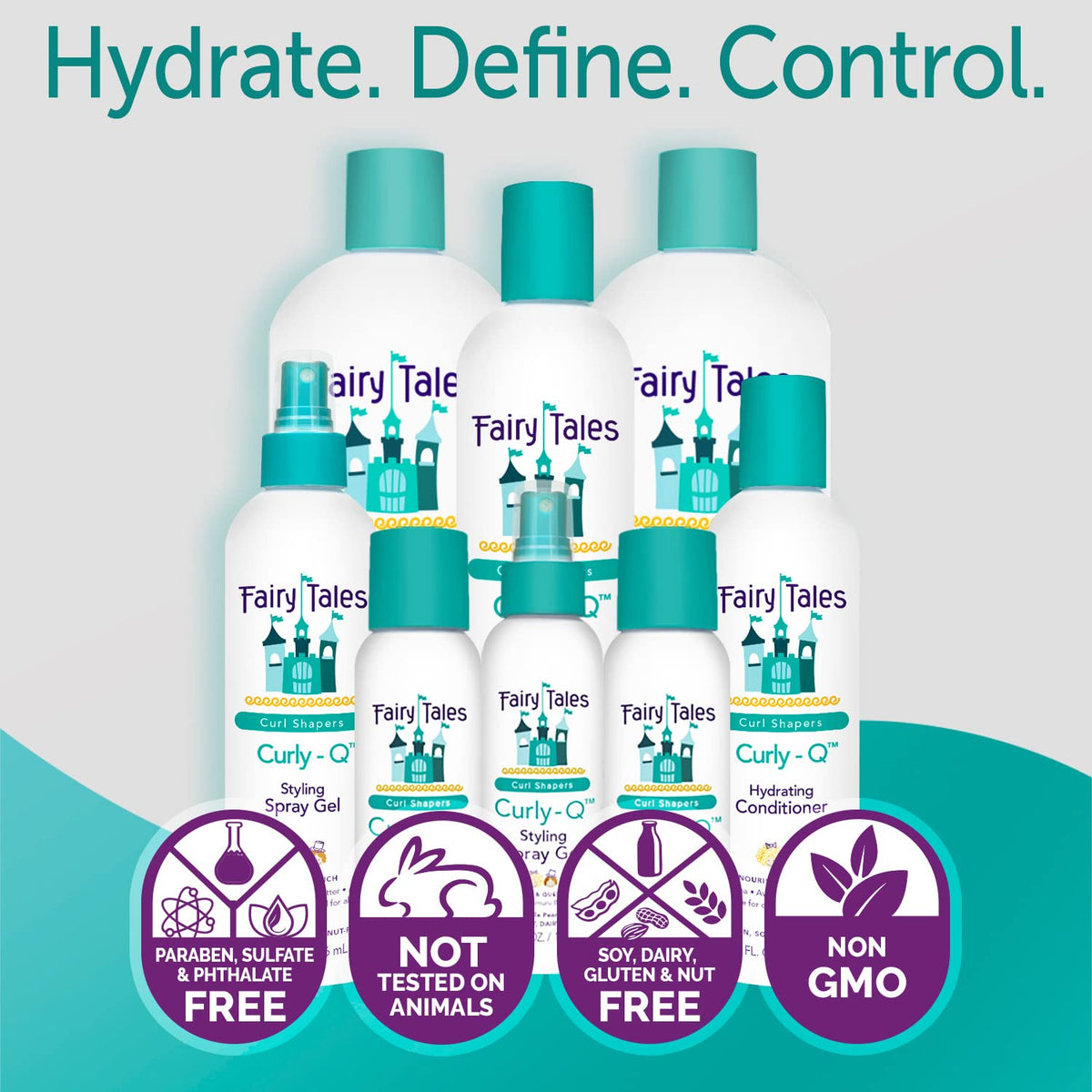 Fairy Tales Curly Q Kids Conditioner 8oz with natural ingredients