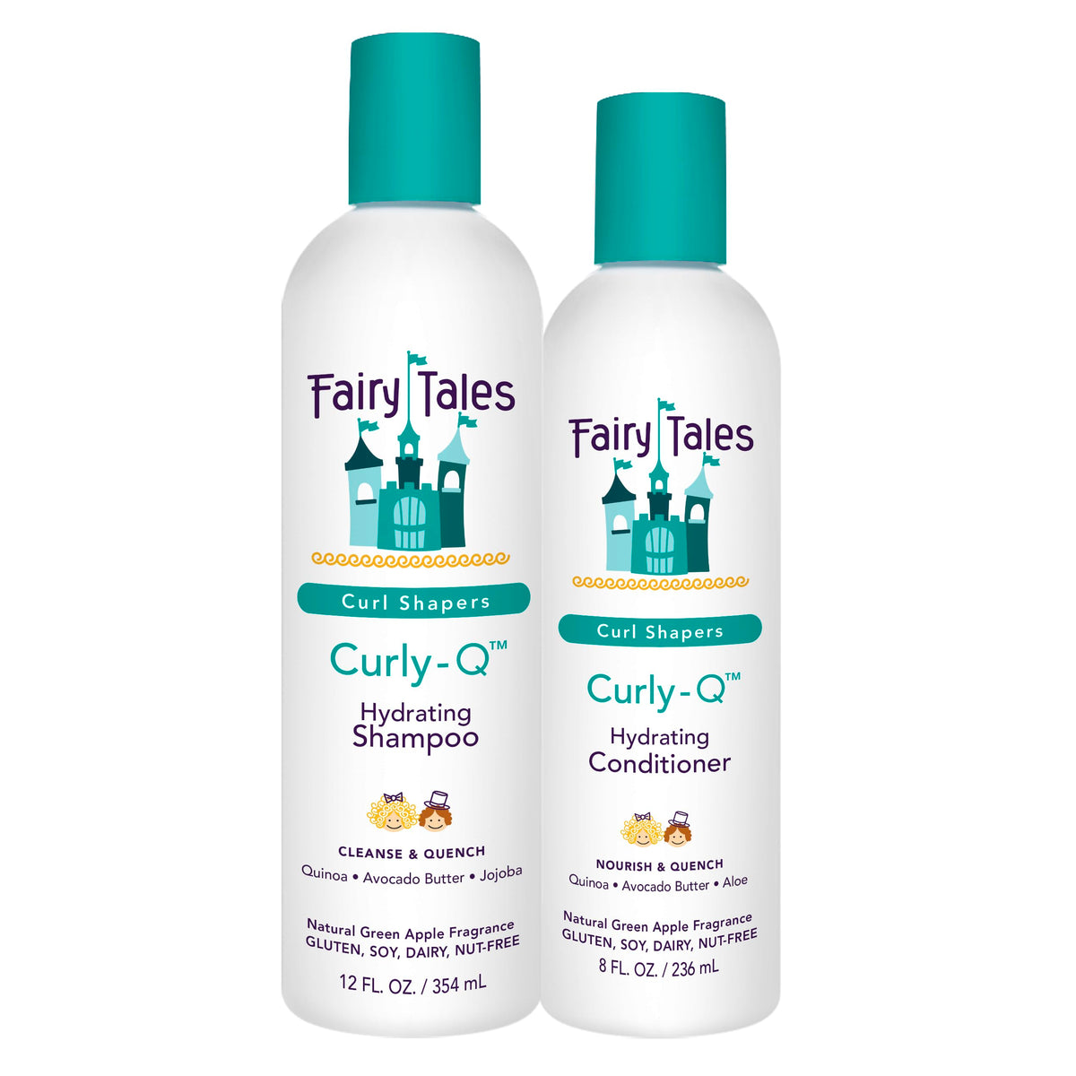 Fairy Tales Curly Q Kids Shampoo 12oz front view