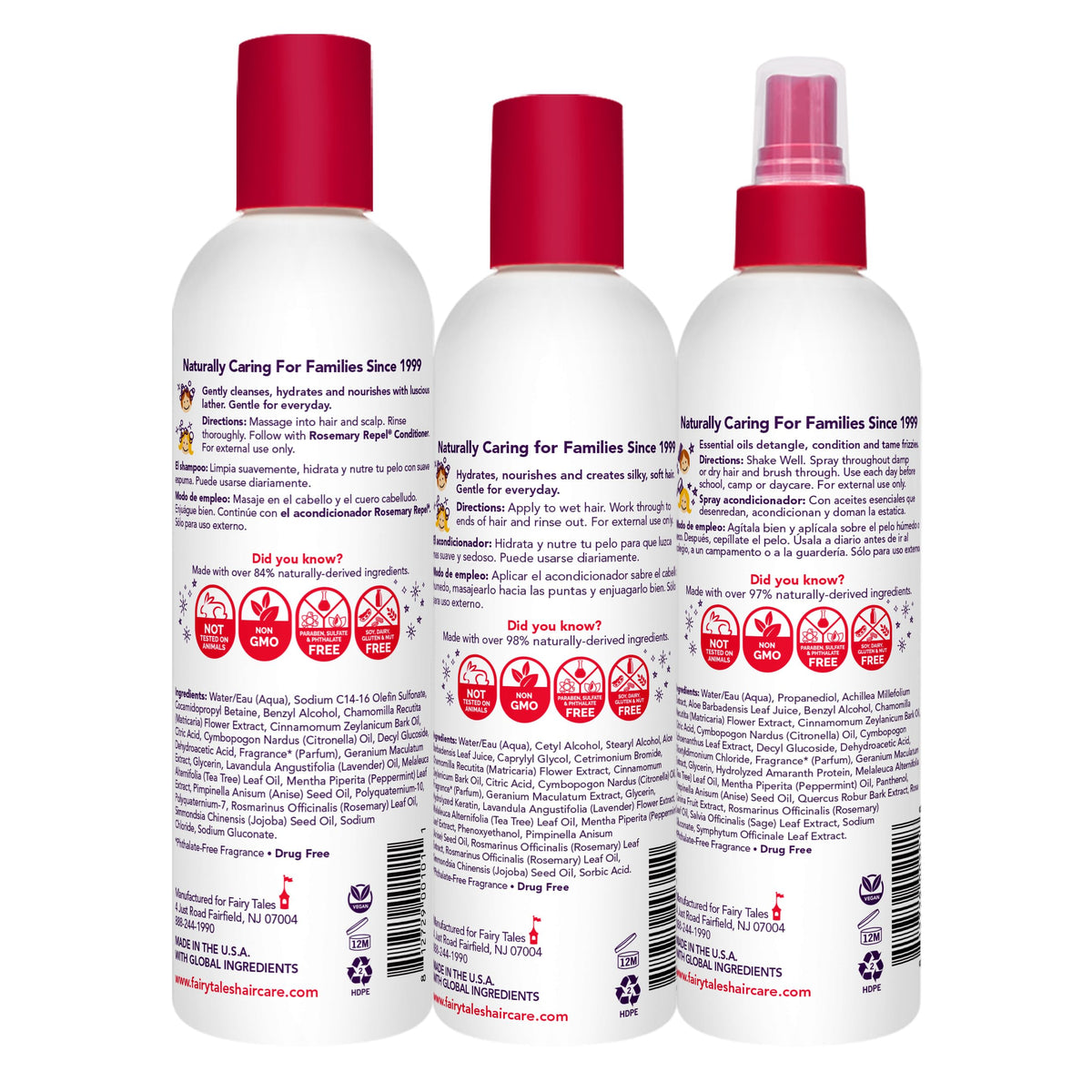 Fairy Tales Rosemary Repel Lice Conditioner side view