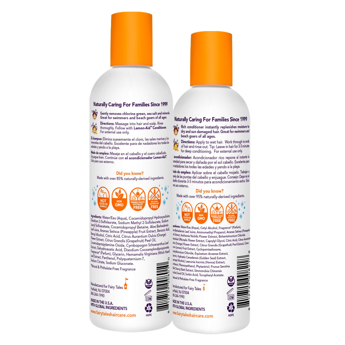 Fairy Tales Sun & Swim Conditioner for Kids 8oz bottle front view