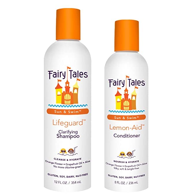 Fairy Tales Sun & Swim Shampoo for Kids 12oz bottle front view
