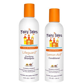 Fairy Tales Sun & Swim Shampoo for Kids 12oz bottle front view