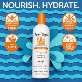 Fairy Tales Sun & Swim Shampoo lathering in hands
