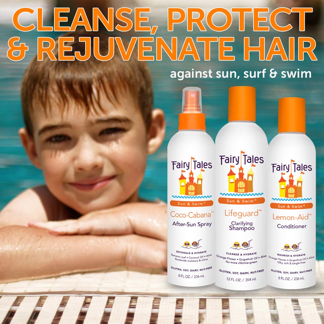 Fairy Tales Sun & Swim shampoo showing back label