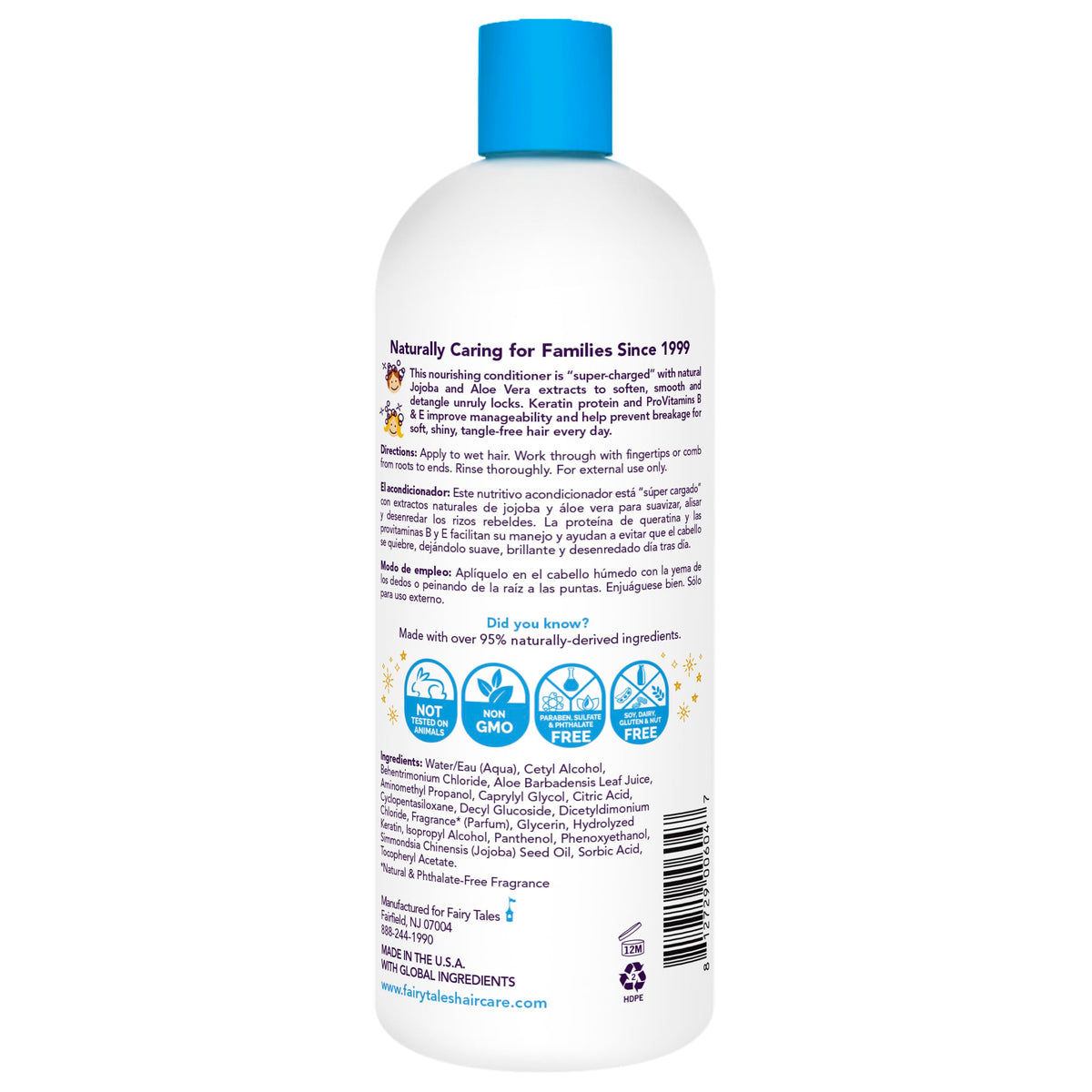 Fairy Tales Tangle Tamer Detangling Conditioner 32 oz back view