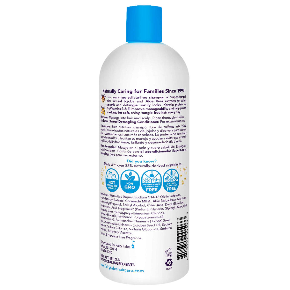 Fairy Tales Tangle Tamer Detangling Shampoo 32 Oz back view