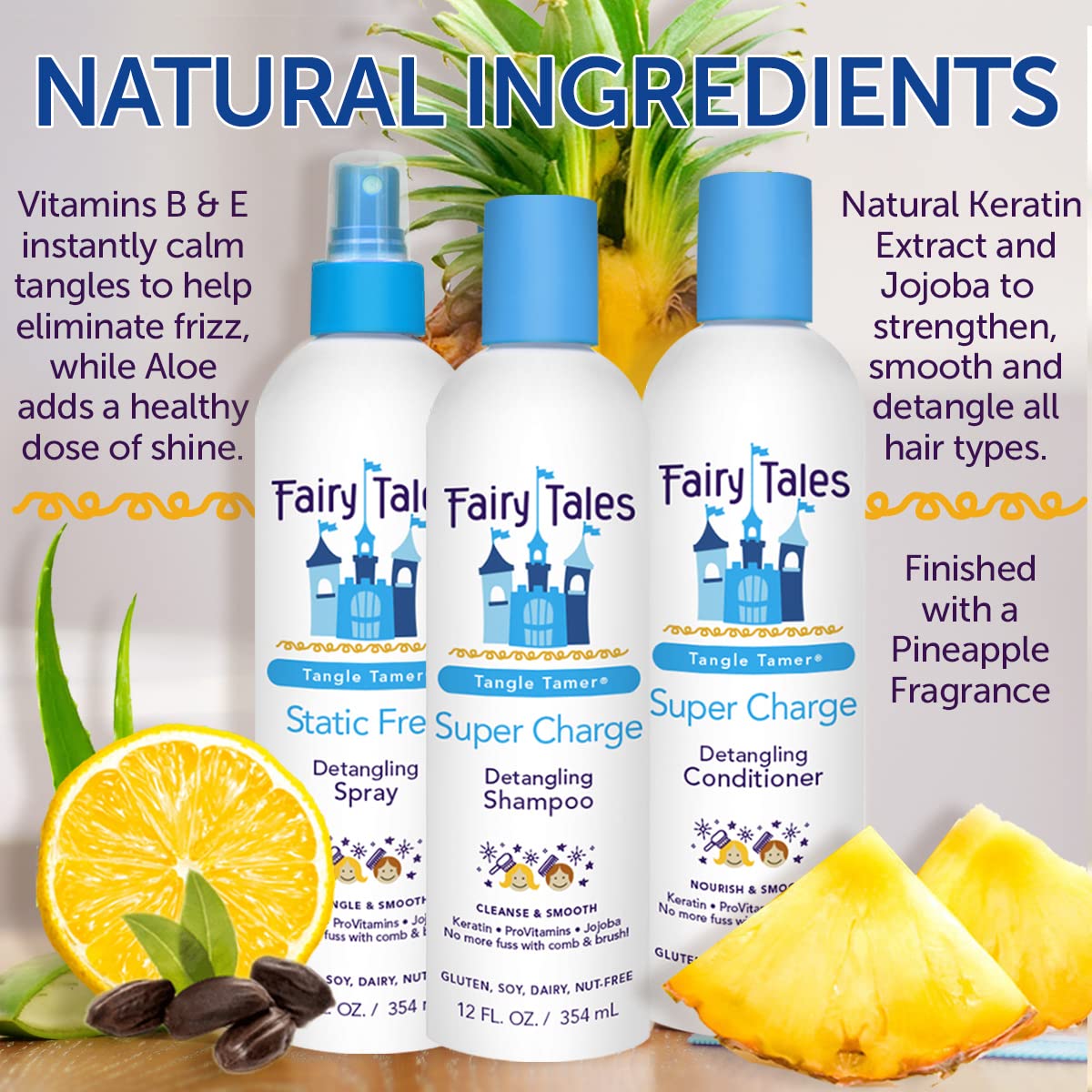 Fairy Tales Tangle Tamer Shampoo and Conditioner packaging