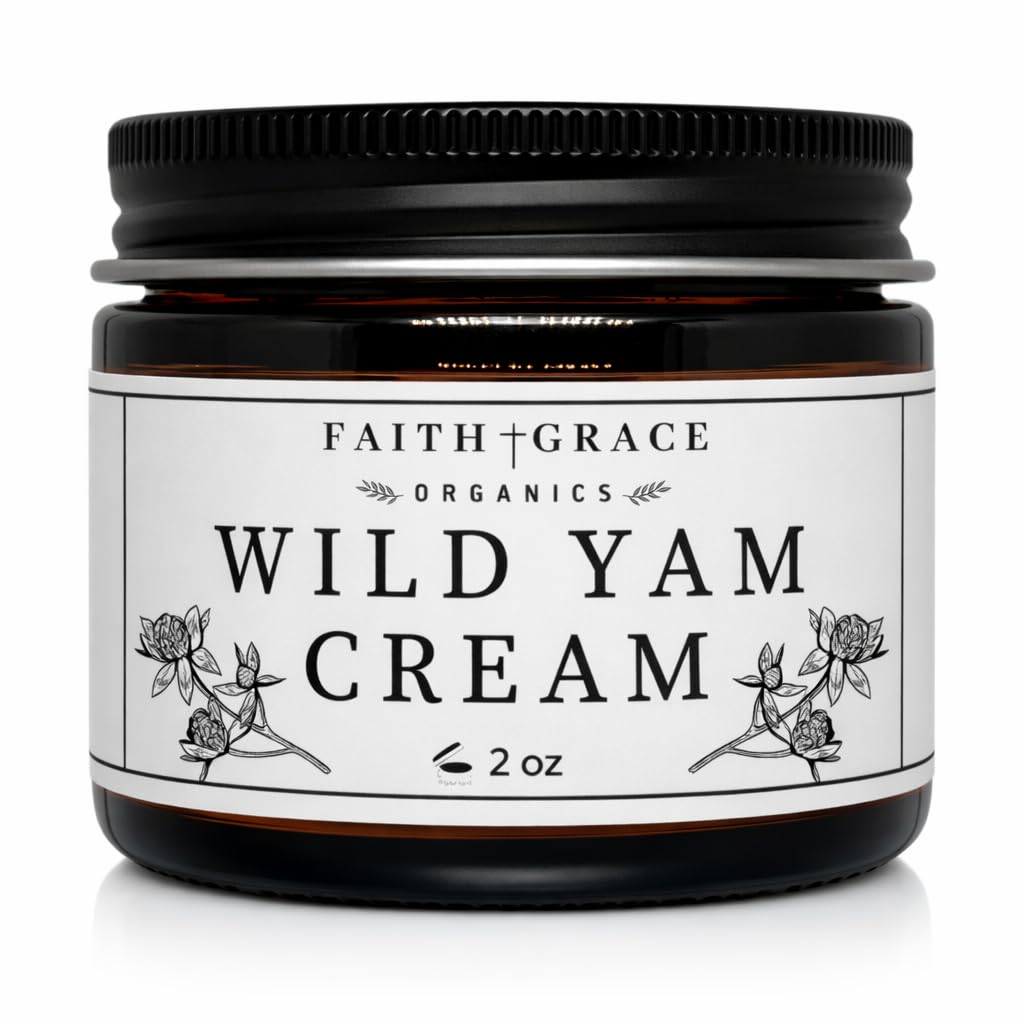 Faith and Grace Organics Wild Yam Cream 2 oz front view
