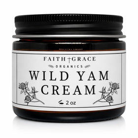 Faith and Grace Organics Wild Yam Cream 2 oz front view