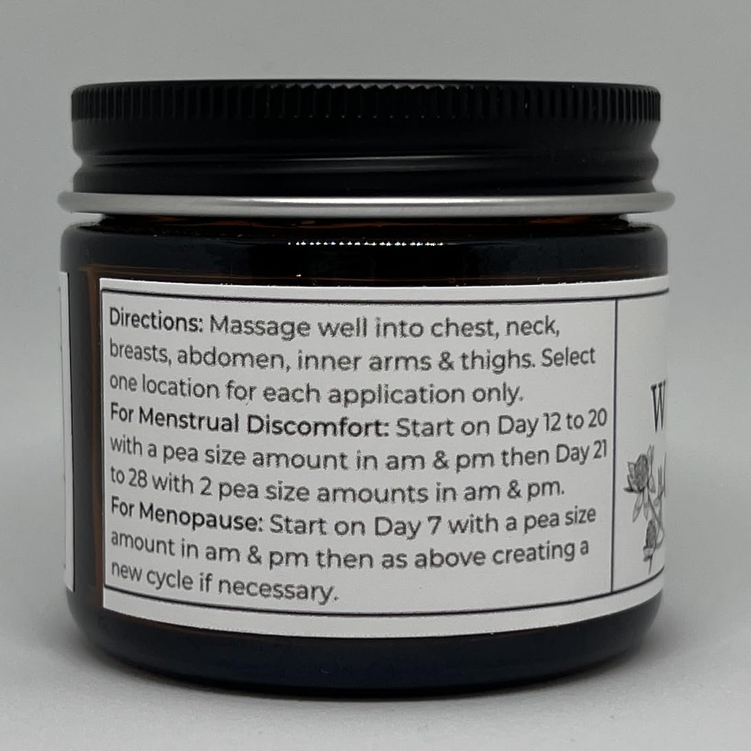 Faith and Grace Organics Wild Yam Cream packaging side view