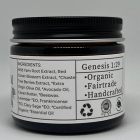 Faith and Grace Organics Wild Yam Cream texture close-up
