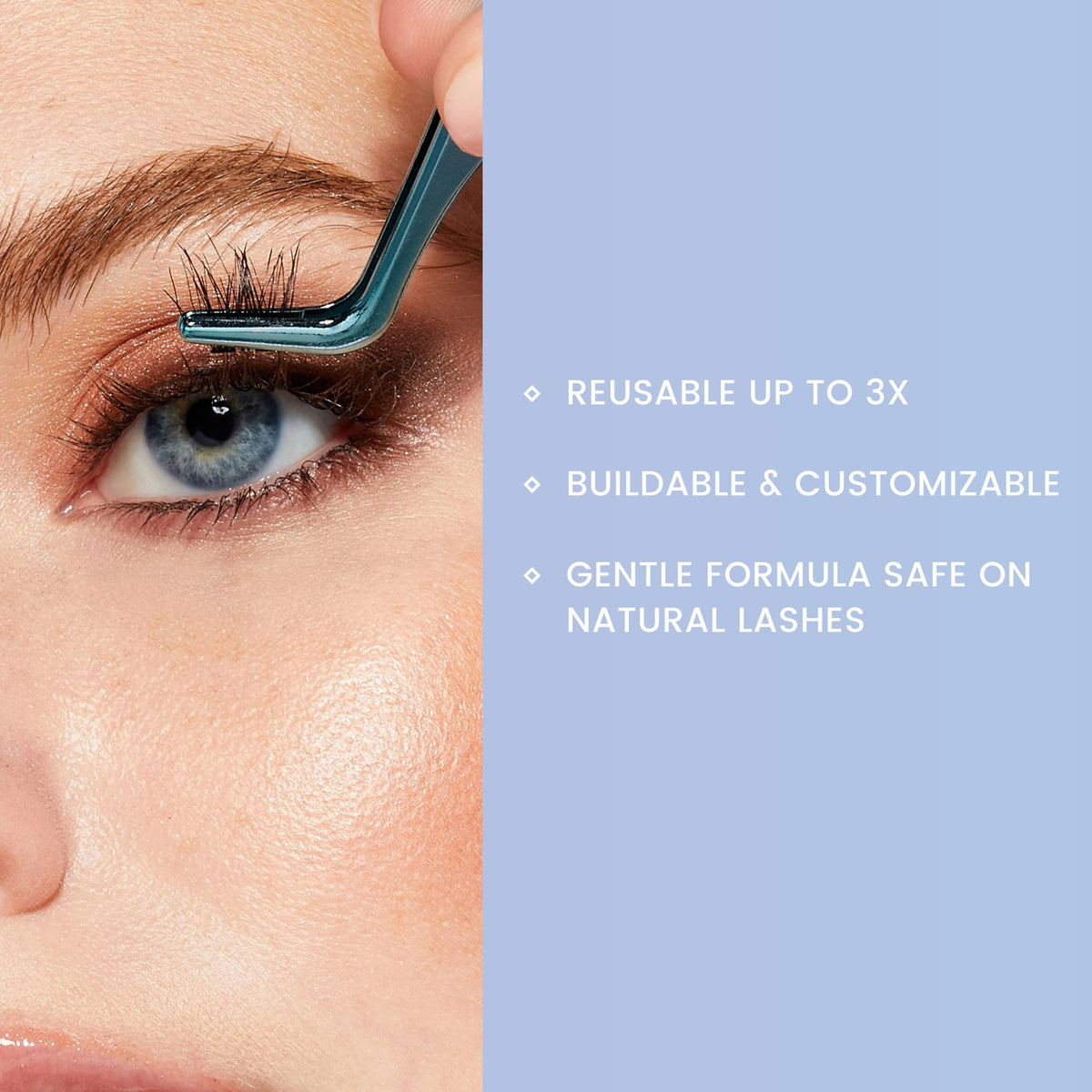 FALSCARA false lashes displayed in various lengths