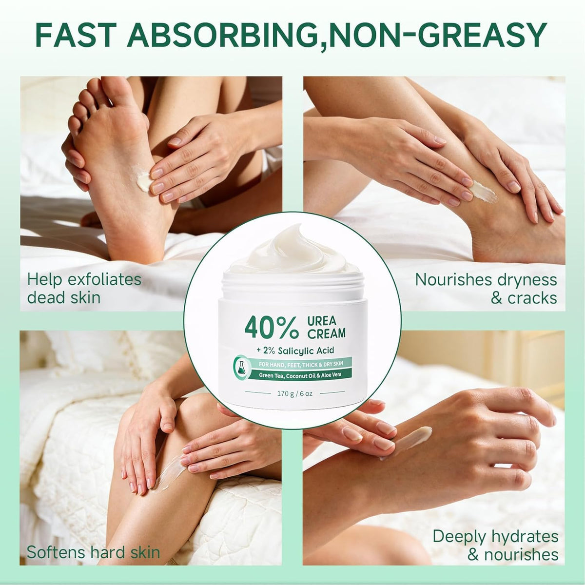 FAMIKYA Urea Cream 40% in bathroom setting