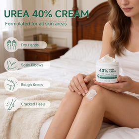 FAMIKYA Urea Cream 40% on a wooden surface
